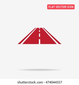Road icon. Vector concept illustration for design.