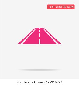 Road icon. Vector concept illustration for design.