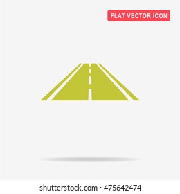Road icon. Vector concept illustration for design.