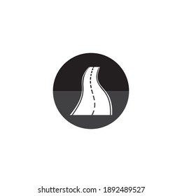 Road icon vector design illustration background.