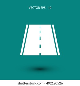 road icon, vector, flat design best vector icon