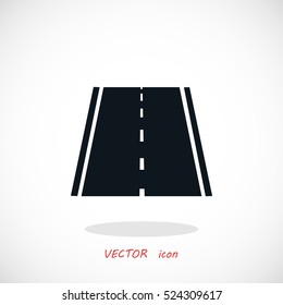 road icon, vector, flat design best vector icon