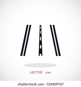 road icon vector, flat design best vector icon