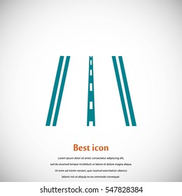 road icon vector, flat design best vector icon