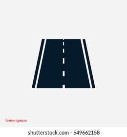 road icon, vector, flat design best vector icon