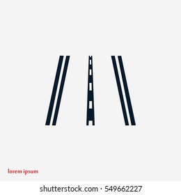 road icon vector, flat design best vector icon