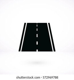 road icon, vector, flat design best vector icon