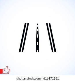 road icon vector, flat design best vector icon