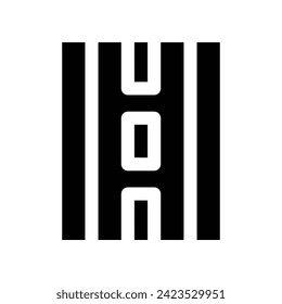 icono de la ruta. icono de glifo vectorial para tu sitio web, móvil, presentación y diseño de logotipo.