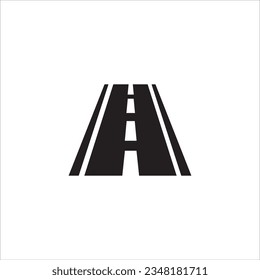 símbolo de ilustración de vector de icono de carretera