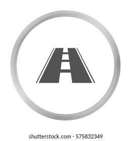 Road icon of vector illustration for web and mobile