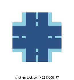 imagen vectorial de icono de carretera en fondo blanco