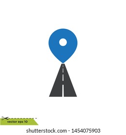 road icon vector logo template eps10