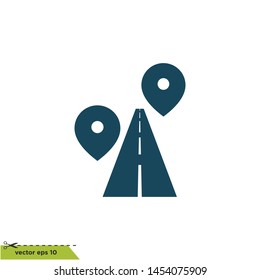 road icon vector logo template eps10