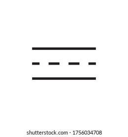 road icon vector sign symbol isolated