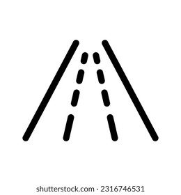 Ilustración de diseño de símbolo del vector de icono de carretera