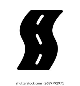 Ilustración de diseño de símbolo de Vector de icono de carretera