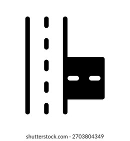 Ilustración de diseño de símbolo de Vector de icono de carretera