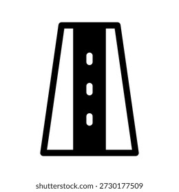 Ilustração de design de símbolo de vetor de ícone de estrada