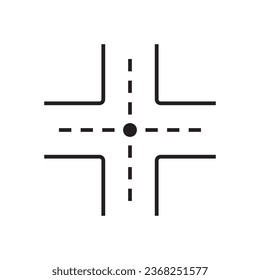 diseño del logotipo de la ilustración de la plantilla del vector de icono de carretera