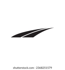 road icon vector template illustration logo design