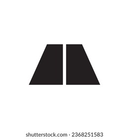 road icon vector template illustration logo design