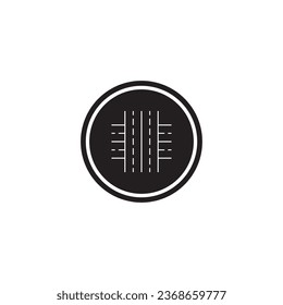 Straßensymbol Vektorgrafik-Logo-Design