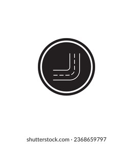 road icon vector template illustration logo design