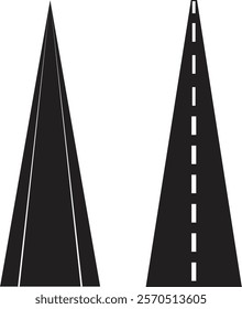 Road icon vector travel symbols