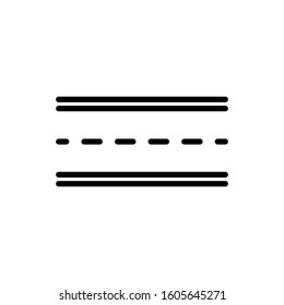 Road icon vector trendy design template illustration.
