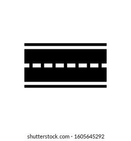 Road icon vector trendy design template illustration.