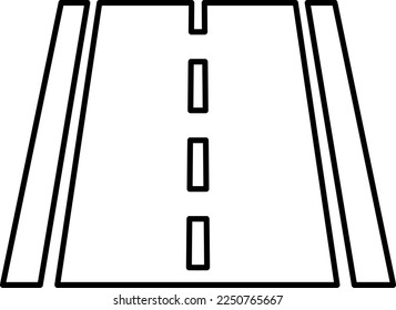 road icon, vector trendy style illustration on white background 
