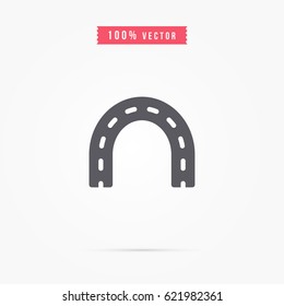 road icon. way sign