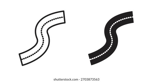 Icono de la carretera para el Diseño web, App móviles