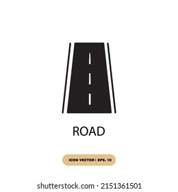 road icons  symbol vector elements for infographic web