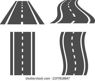 Road illustration icon : vector