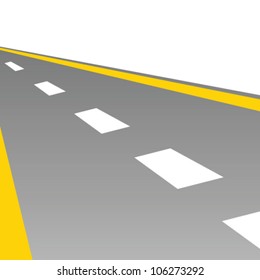 road illustration vector art on white background