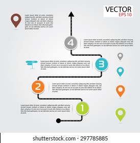 Road Infographic Travel Background