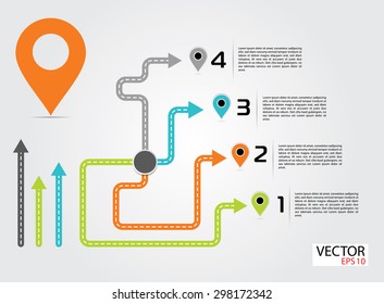 Road Infographic Travel Background
