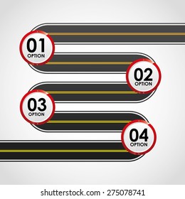 road infographics design, vector illustration eps10 graphic 