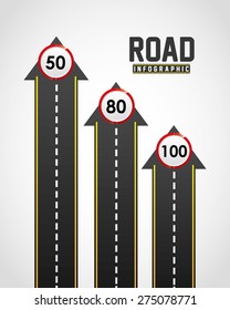 road infographics design, vector illustration eps10 graphic 