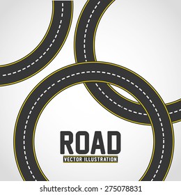 road infographics design, vector illustration eps10 graphic 