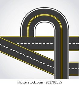 road infographics design, vector illustration eps10 graphic 