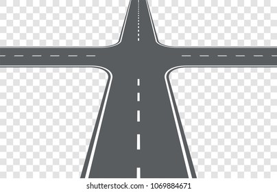 Road intersection. Element for design