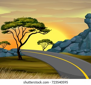 Road into the distance