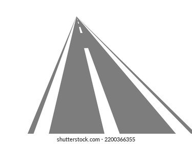 road isolated on white background