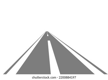 road isolated on white background