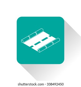 road isometric 3d icon