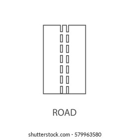 icono de línea de ruta

