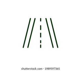 Road line icon. Vector symbol in trendy flat style on white background. Commerce sing for design.
